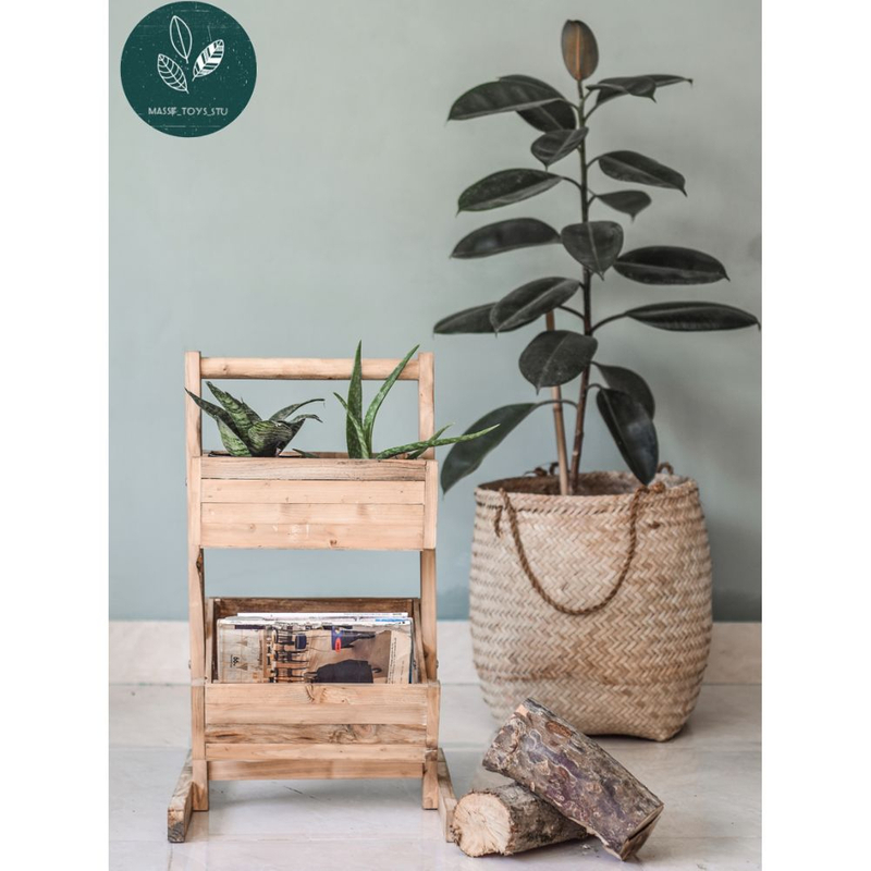 جعبه دو طبقه چوبی