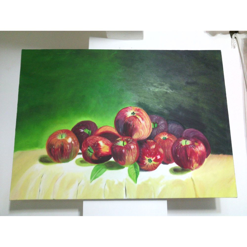 تابلوی نقاشی سیب